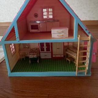 【譲り先決定済】シルバニア他 人形の家と家具と人形