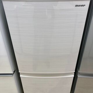 中古　2020年製　137L冷凍冷蔵庫　SHARP　SJ-D14F-W