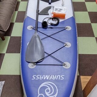 Surfmass 11ft Supインフレータブル スタンドアップパドルボード  2人乗り 海 湖 ヨガ 釣り マリンスポーツ