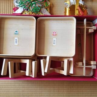 【ネット決済・配送可】結納セット木製置き台