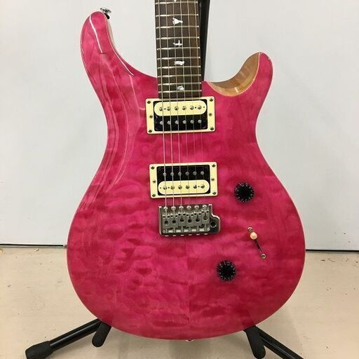 Wa04　美品　PRS SE CUSTOM24　キルトメイプル　ボニーピンク