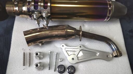 スカイウェイブ（ CJ44・45・46 ）用アルティメットマフラー グラデーションチタン仕様　ビックスクーターマフラー スカイウェイブ（ CJ44・45・46 ）用アルティメットマフラー