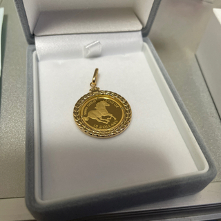 k24k18ツバルホース10/1オンスコイン