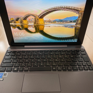 2in1 ノートパソコン 10.1型（PCタブレット）ASUS TransBook 中古美品 