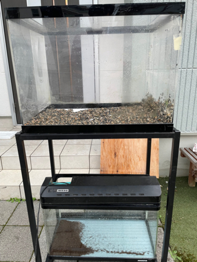 決まりました　アクリル水槽　60×45×45  ニッソー  60cmレギュラー水槽　水槽台　外部フィルター