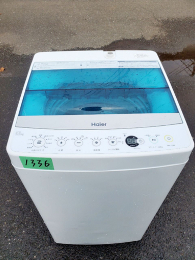 ✨2018年製✨1336番 Haier✨全自動電気洗濯機✨JW-C55A‼️