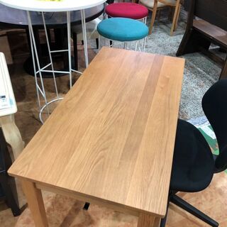 愛品館市原店】無印良品 タモ材デスク＆ワーキングチェア②【管理008436-