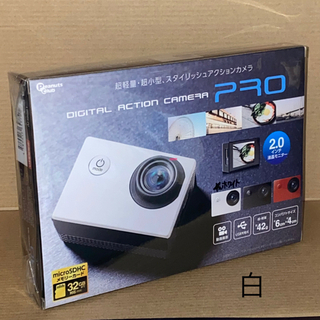 新品◆小型デジタルアクションカメラ、ホワイト