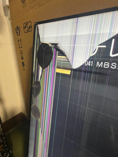 液晶テレビ55型　画面割り
