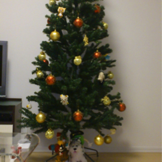 (決定済み)クリスマスツリー(210cm)とオーナメント