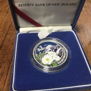 ニュージーランドシルバープルーフコインの画像