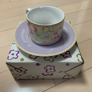 阪急/未使用/コーヒーカップ&ソーサーセット紫華