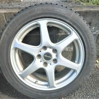 ＜お話し中＞スタッドレスタイヤ/アルミホイール4本セットBLIZZAK MZ-03　215/55R17 MANARAY Reverline 17×7J　