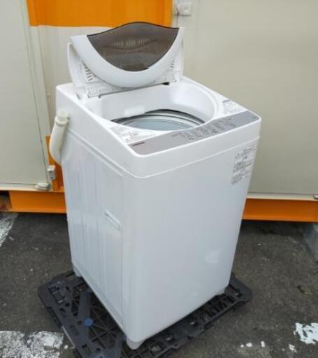 ■取引決定済■2018年製■東芝  全自動洗濯機 5kg 風乾燥機能付(1.3kg) グランホワイト AW-5G6