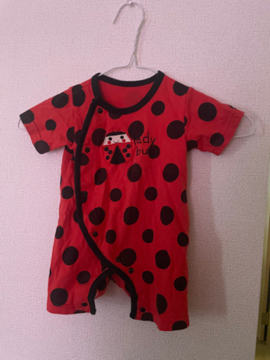 2枚てんとう虫いちご服女児服乳幼児服60 70 80 ぴー 大泉学園の子供用品の中古あげます 譲ります ジモティーで不用品の処分