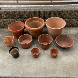 陶器　植木鉢　一式