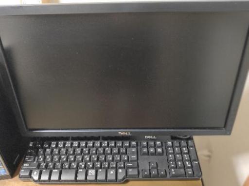 DELL中古デスクトップパソコン　22インチモニター　キーボード付