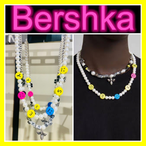 ショッパーとレシート付 Bershka ベルシュカパールスマイリーネックレス 即日発送です カナ 大阪の服 ファッションの中古 古着あげます 譲ります ジモティーで不用品の処分