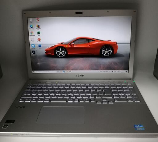 ソニーノートパソコン i7（中古）、8GBのメモリ、SSD240GB