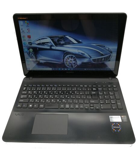 ノートパソコンVaio（中古）、 i5、8GBメモリ、SSD240GB