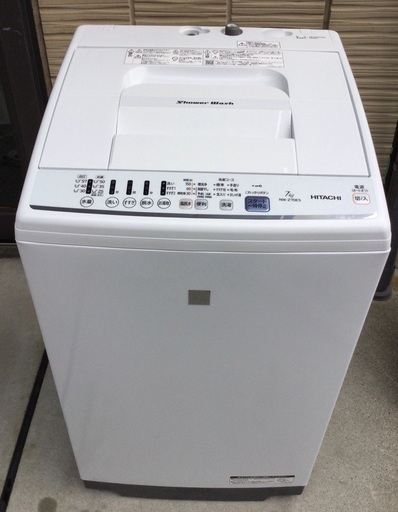 【RKGSE-589】特価！日立/7kg/全自動洗濯機/NW-Z70E5/中古品/2019年製/当社より近隣地域無料配達
