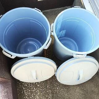 ゴミ箱 45L 日本製 2個　青いバケツ