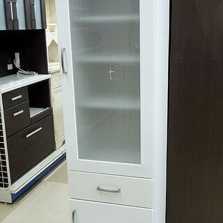 札幌市/清田区　ニトリ スリムストッカー ホワイト COPAIN 食器棚 収納 キッチンボード