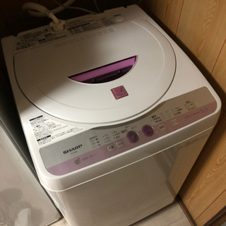 決まりました。シャープ　洗濯機　5.5キロ 層