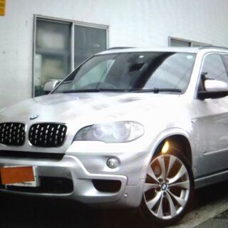 【ネット決済】BMW X5シルバー2008年式　自社ローン！保証...