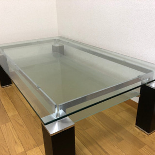 【交渉中】ニトリのガラステーブル　センターテーブル