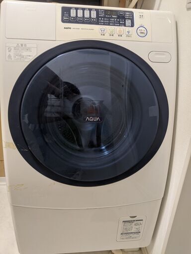ドラム式洗濯乾燥機 AWD-AQ380-L(W) 2010年製 6kg  サンヨー SANYO