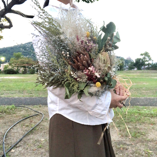 出来立て現品あり プロテアとバンクシアブーケ