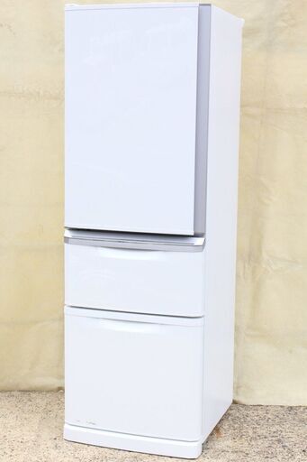 三菱 MITSUBISHI ノンフロン冷凍冷蔵庫 MR-C37ZL-W1 370L 左開き 2016年製