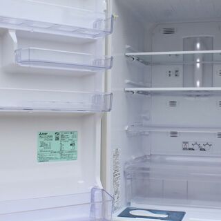 三菱 MITSUBISHI ノンフロン冷凍冷蔵庫 MR-C37ZL-W1 370L 左開き 2016年製 