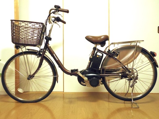 【美品】電動アシスト自転車 24inch（パナソニック ビビ・チョコブラウン）