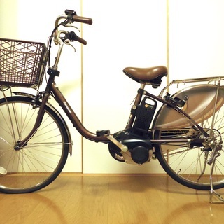 【美品】電動アシスト自転車 24inch（パナソニック ビビ・チョコブラウン）