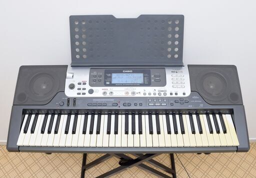 付属品多数★光る！！電子ピアノ★CASIO★LK-301BB★スタンド付き★電子キーボード