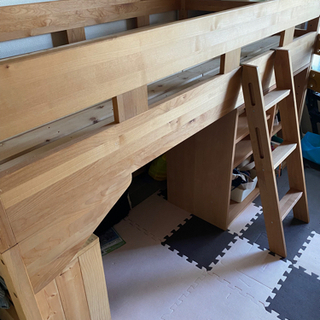 【ネット決済】木製ベッド　ほぼ未使用　最終値下げ！早い物勝ち！