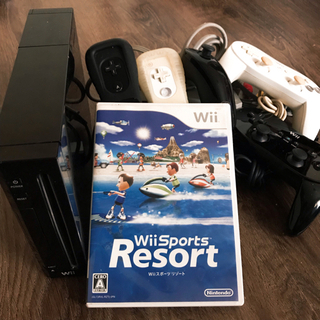 【11月15日まで】Wii 本体+Wiiｽﾎﾟｰﾂﾘｿﾞｰﾄ+ｹ...