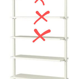 【ネット決済】IKEA//STOLMEN 支柱　棚板　ハンガーポール