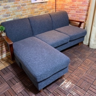 ☑️ヤフオ売約済み　ノーチェ3人掛けアームソファー＋切替オットマン　コーナーL字エスハウス