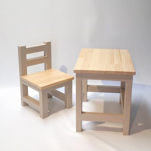 キッズ用品 キッズテーブルセット【ハンドメイド】子供用 机 椅子