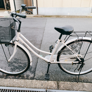 自転車(26インチ 白)