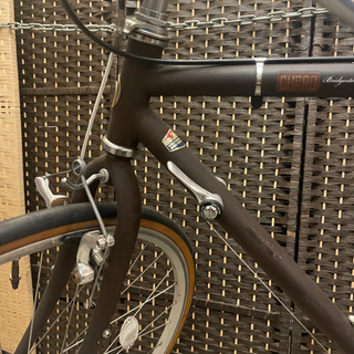 売約済み　BRIDGESTONE ブリヂストン　ブリヂストン　グリーンレーベル　CHERO チェロ　Chloe　クロエ　自転車　ロードバイク　クロスバイク　スポーツバイク　変速　8段ギヤ　検　700F  真鍮ベル　レザータイプ　サドル　レトロ　クラシカル　クラシック　街乗り　チョイ乗り 売約済み BRIDGESTONE ブリヂストン ブリヂストン グリーンレーベル
