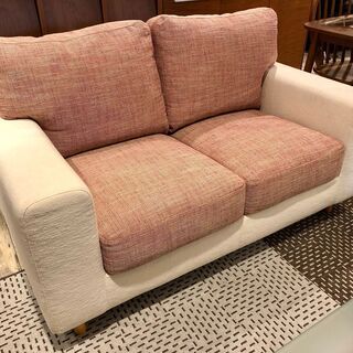 中古　HUKLA / 日本フクラ　2シーターソファ　フルカバーリングタイプ　フェザークッション 中古 HUKLA / 日本フクラ 2シーターソファ フルカバーリングタイプ