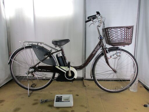 ★中古電動自転車★Ｂ483　BS　アシスタ　ブラウン　8.9ah バッテリー新品付き【26インチ】