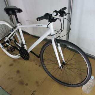 B490★12000円★ スポーツ中古自転車 ALBERGE　ホワイト【アルミクロスバイク】 B490☆12000円☆ スポーツ中古自転車 ALBERGE ホワイト【アルミクロス