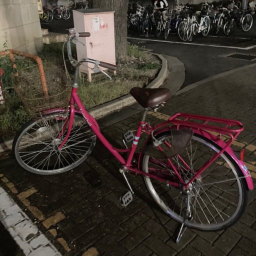 ピンクのかわいいママチャリ エンジェルテイル 26インチ Baa基準 シティサイクル 自転車 しゃけ 神宮丸太町のその他の中古あげます 譲ります ジモティーで不用品の処分