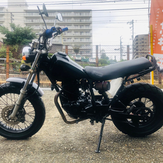 自賠責付　TW200 スカチューンカスタム　マフラー　LED
