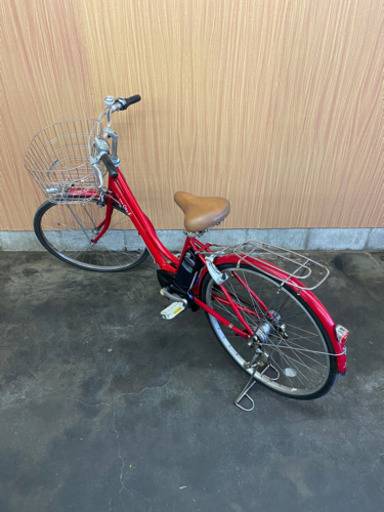 格安 電動自転車 YAMAHA パスシティ 26インチ 赤 バッテリー・充電器 